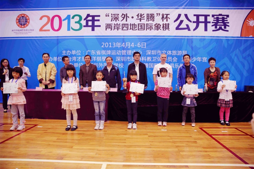 David Garceran Nieuwenburg (standing 3rd right) Invited as Caissa Hong Kong President to Hand Out Prizes – More Cooperation to Come and Hopefully Handing Out Prizes to More Hong Kong Youth Next Year!