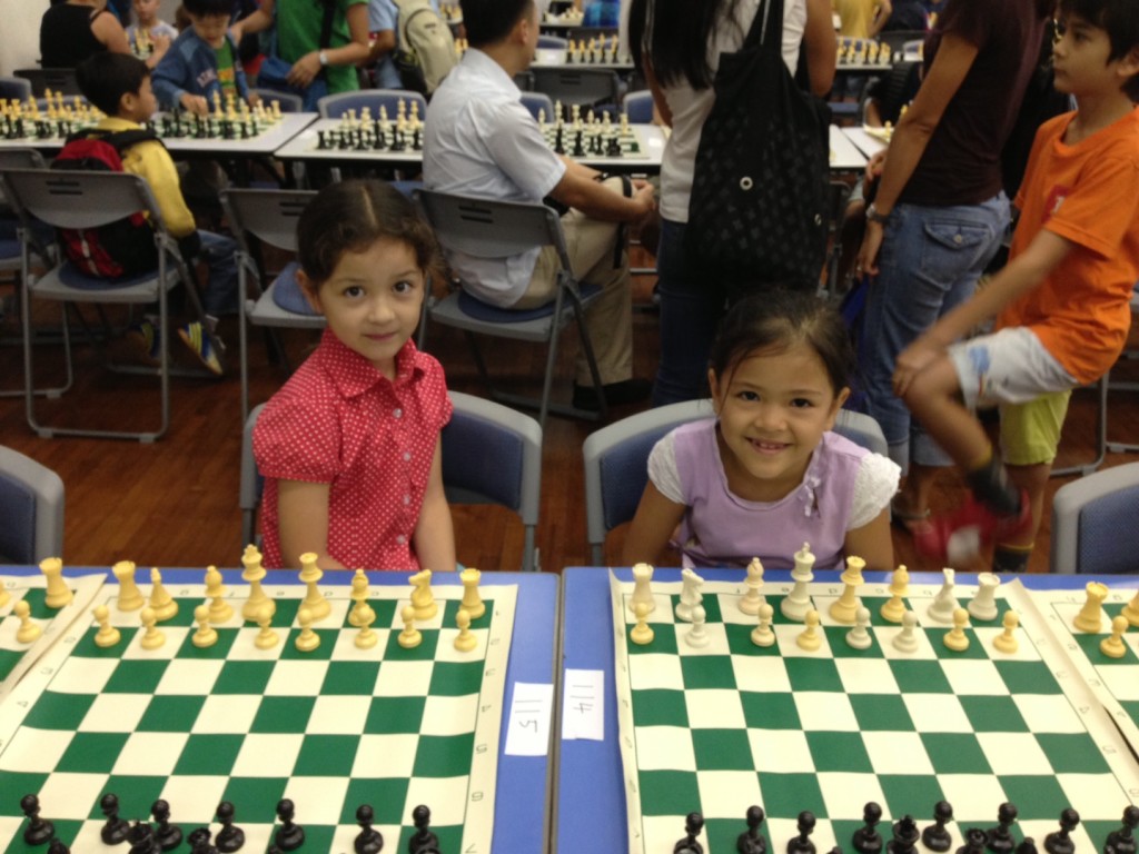 Mei Jing (left) and Saga who played her first tournament