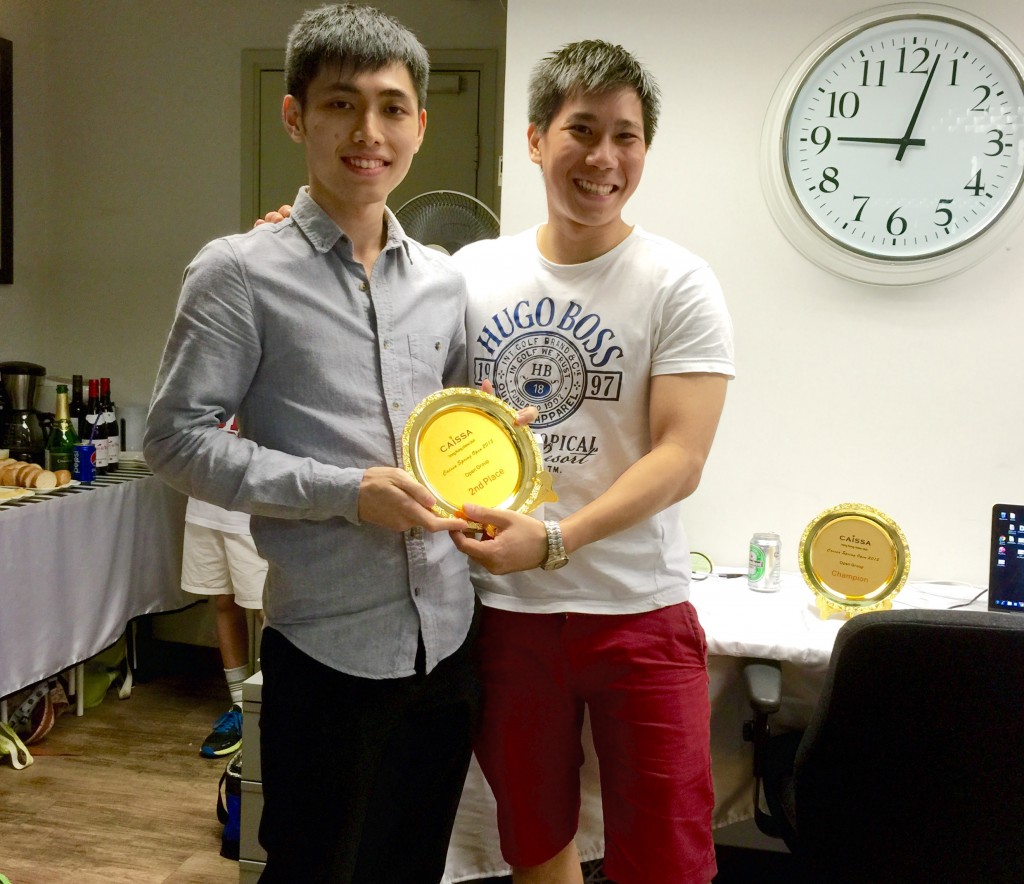 Henry receives 2nd Prize from Matthew